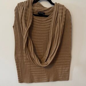 Free People Camel Cowl Neck Sweater
